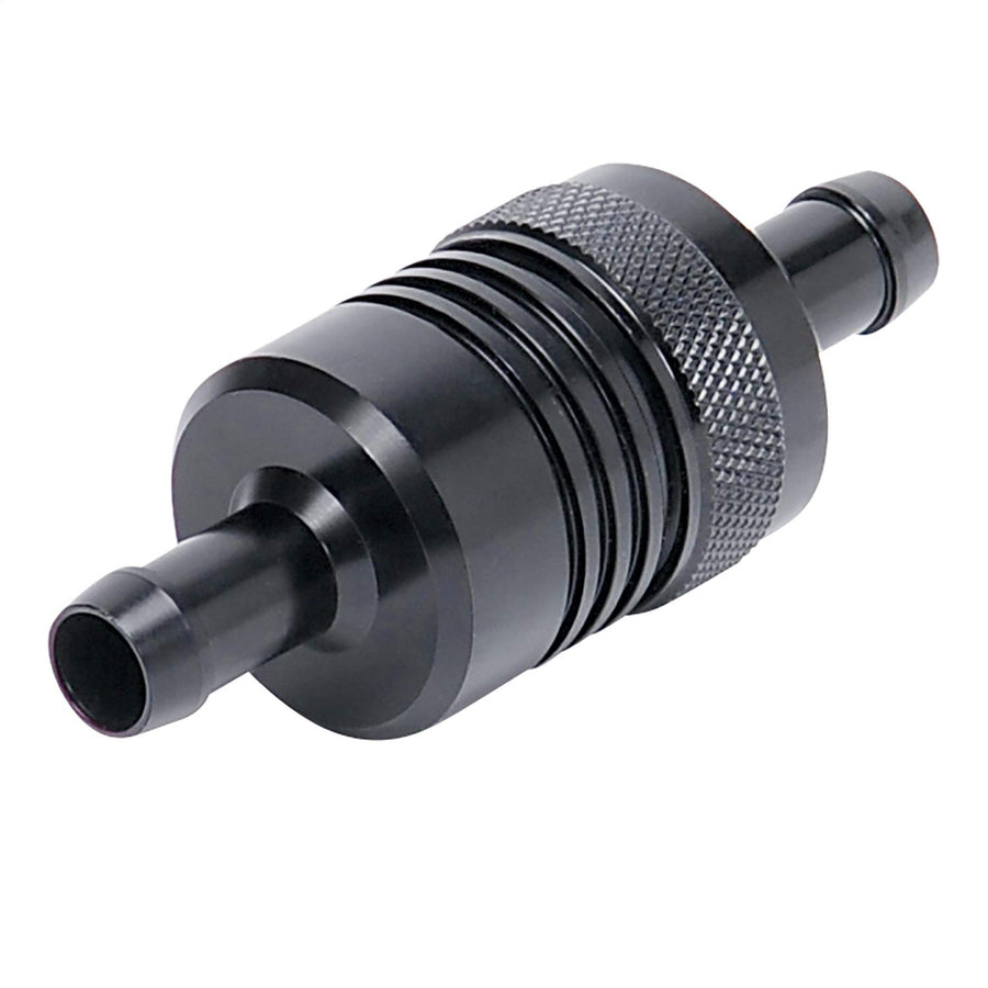 Black Aluminum Edelbrock/Russell 645150 Street Fuel Filter