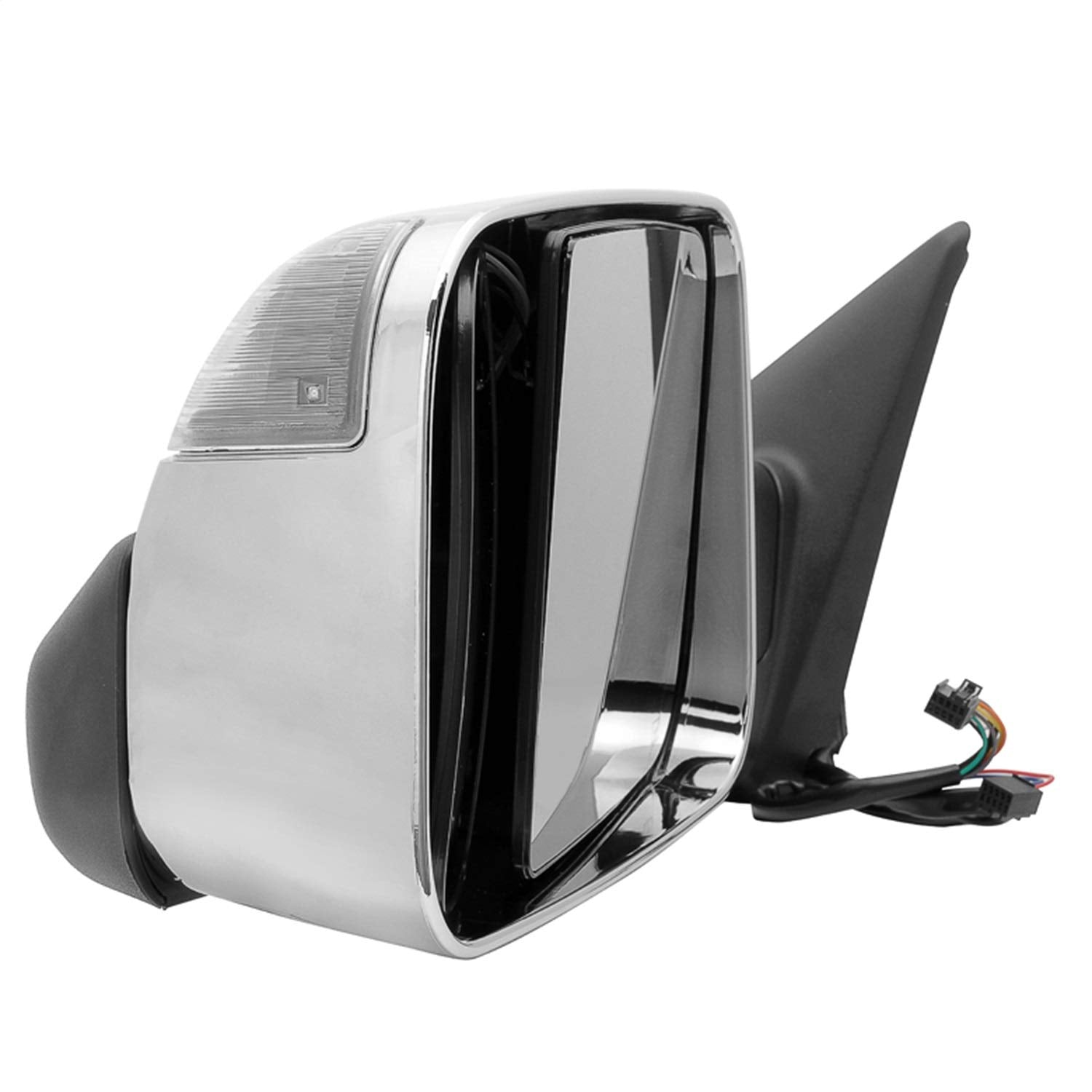 MIR-DRAM10-PW-L Xtune Mirror (Dodge Ram 1500 09-12 Manual Extendable - Power Heated Adjust with LED Signal Chrome Housing - Left Fit: Ram 2500/3500 10-12)