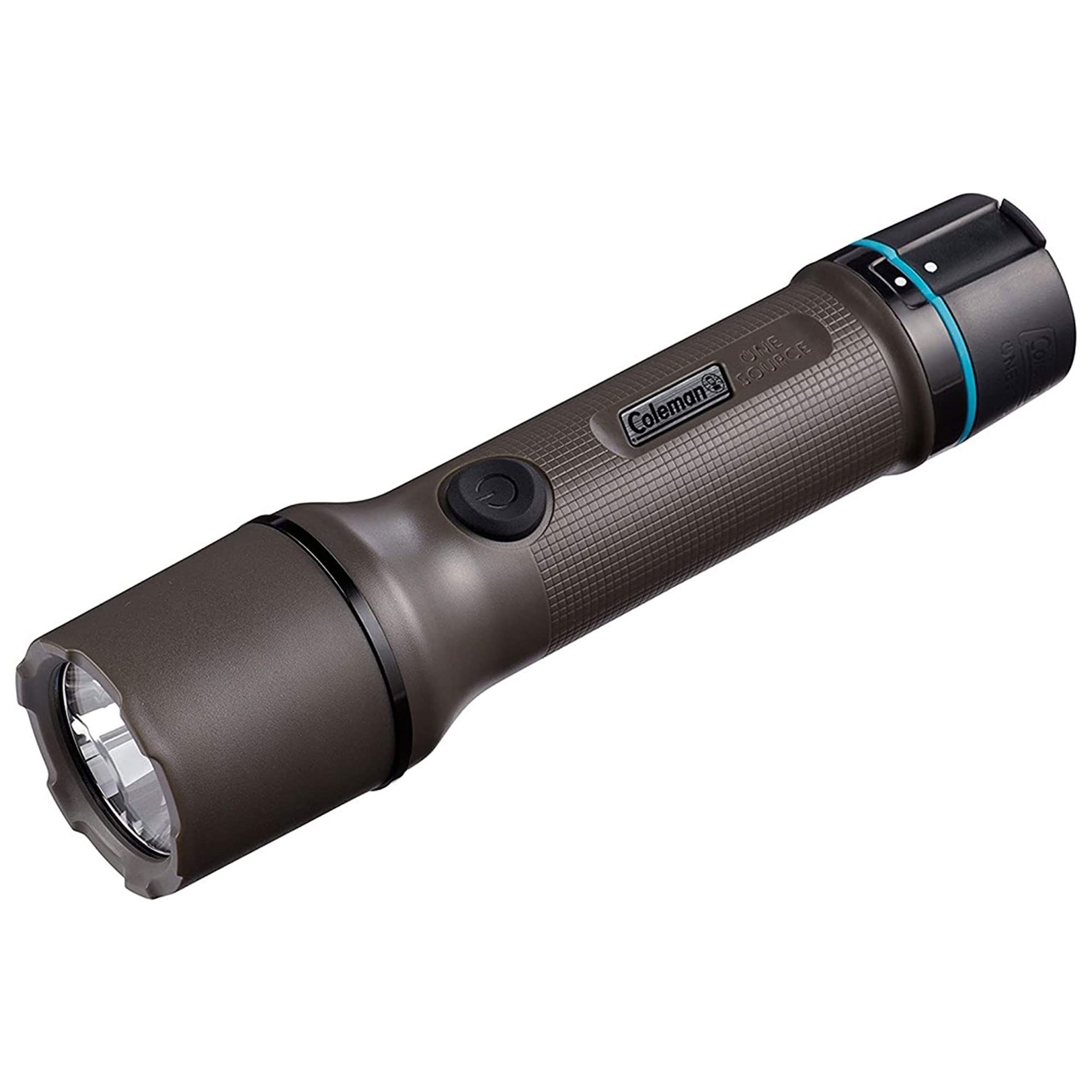 OneSource Coleman Rechargeable LED Flashlight, Water-Resistant Flashlight with OneSource Batteries Shines Up to 1000 Lumens, Rechargeable Heavy-Duty Flashlight for Camping, Emergencies, & Home Usage