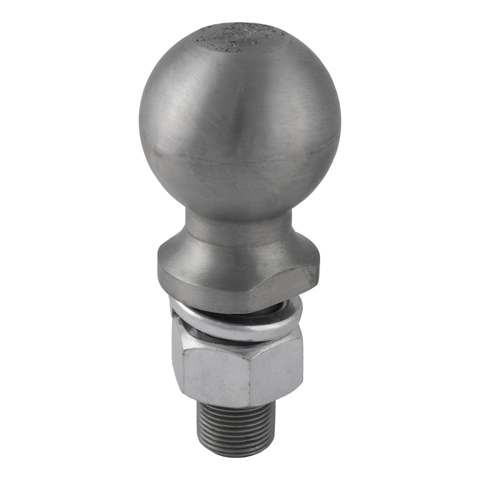 CURT 40042 Trailer Hitch Ball Raw Steel, 12,000 lbs, 2-5/16-Inch Diameter, 1 x 2-1/4-Inch Shank