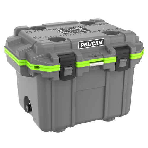 30 Quart Pelican Elite Cooler (Dark Grey/Green)