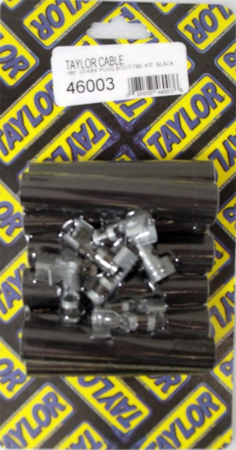 Spark Plug Boot/Terminal Kit Taylor Cable black 180 deg 46003