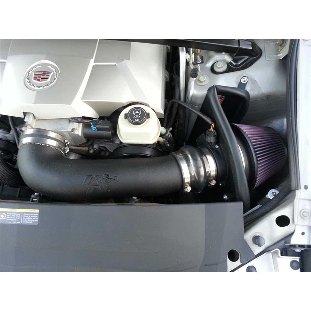 Cold Air Intake System K&N: High-Flow Air-Filter, Increase Performance & Horsepower: Compatible with 2004-2005 CADILLAC CTS-V, 57-3054