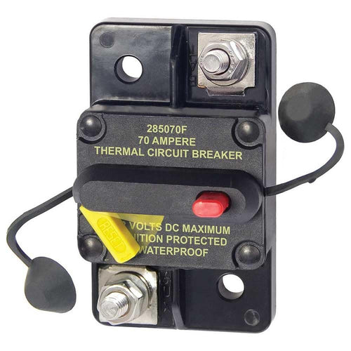 Blue Sea Systems 285-Series 7185 Thermal Circuit Breaker, Surface Mount, 48V DC, 70A