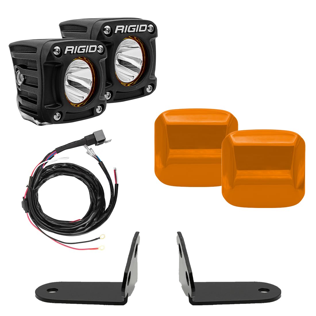 Polaris-Revolve-Amber-Pod-Kit A-Pillar RIGID Industries 41673