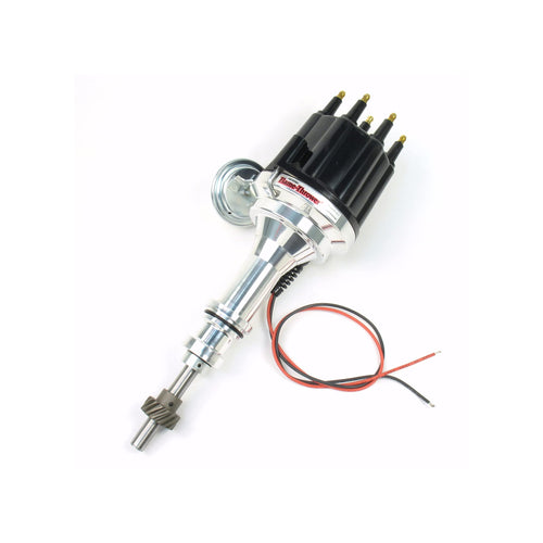 Pertronix D7131710 Flame-Thrower Black Male Cap Vacuum Advance Billet Electronic Distributor with Ignitor III Technology for Ford 351W