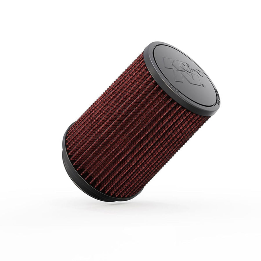 High-Flow K&N Original Lifetime Universal Clamp-On Air Filter: High Performance, Premium, Washable: Flange Diameter: 4 In, Filter Height: 7 In, Flange Length: 0.625 In, Shape: Round Tapered, RU-2590