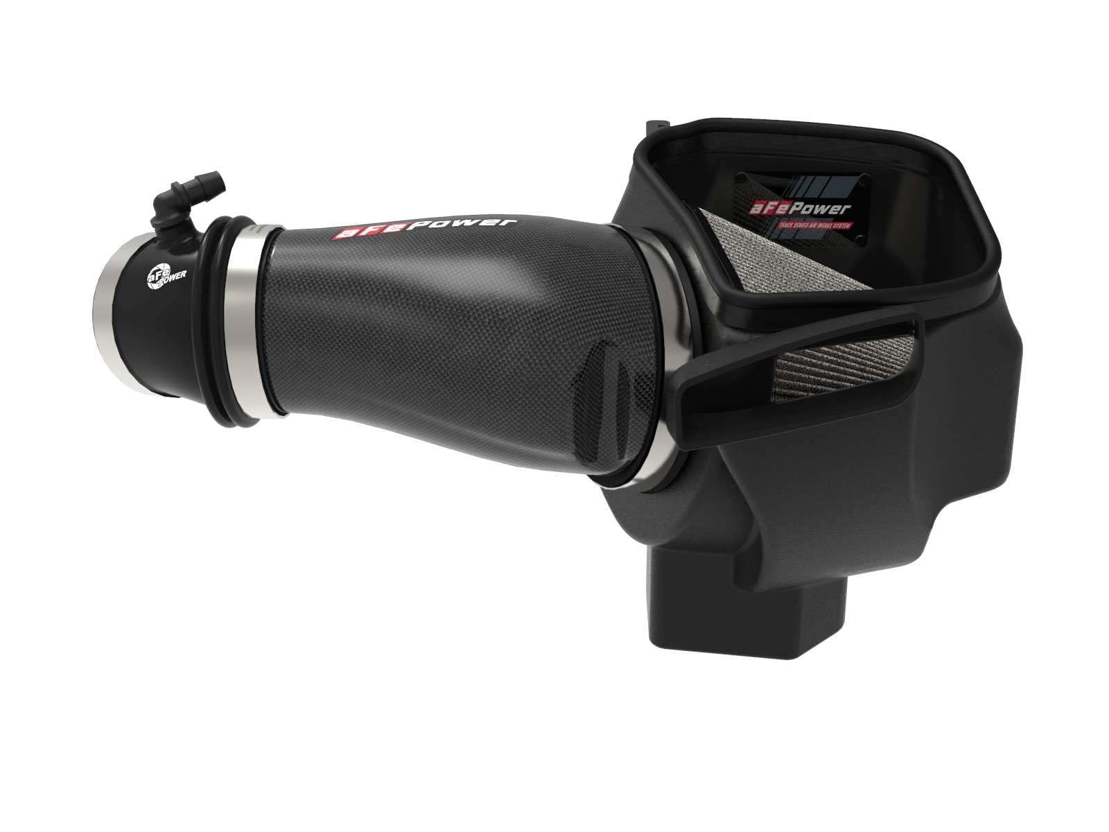 Track Series aFe POWER Intake System w/Pro DRY S Filter, #57-10009D, Carbon Fiber