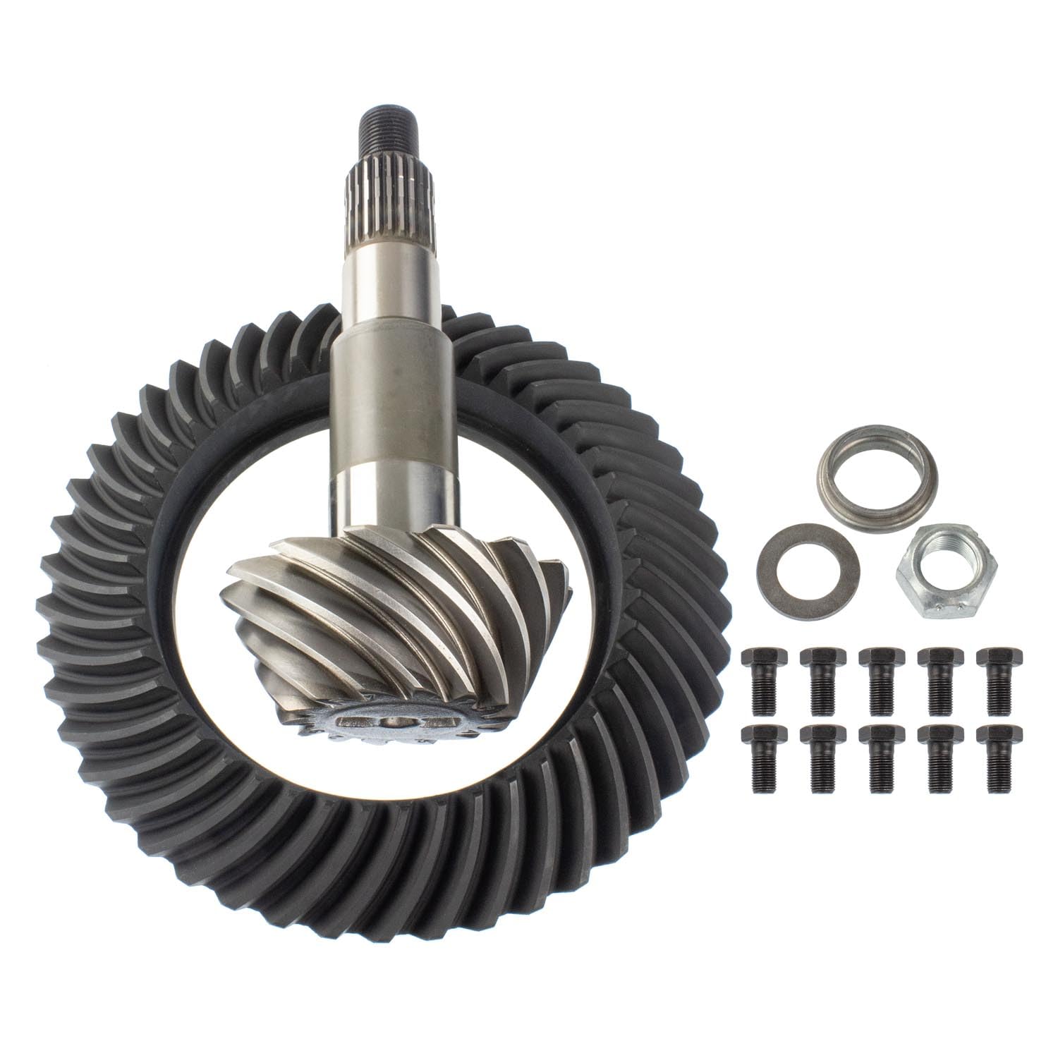 Differential Ring & Pinion Motive Gear D44-336NIS For Dana 44 Nissan Rear Axle Ratio 3.36, 10-Bolt 24 Spline 14 Pinion & 47 Ring Tooth - Fits Nissan Titan Armada Frontier Pathfinder Nitro M226-336-NG