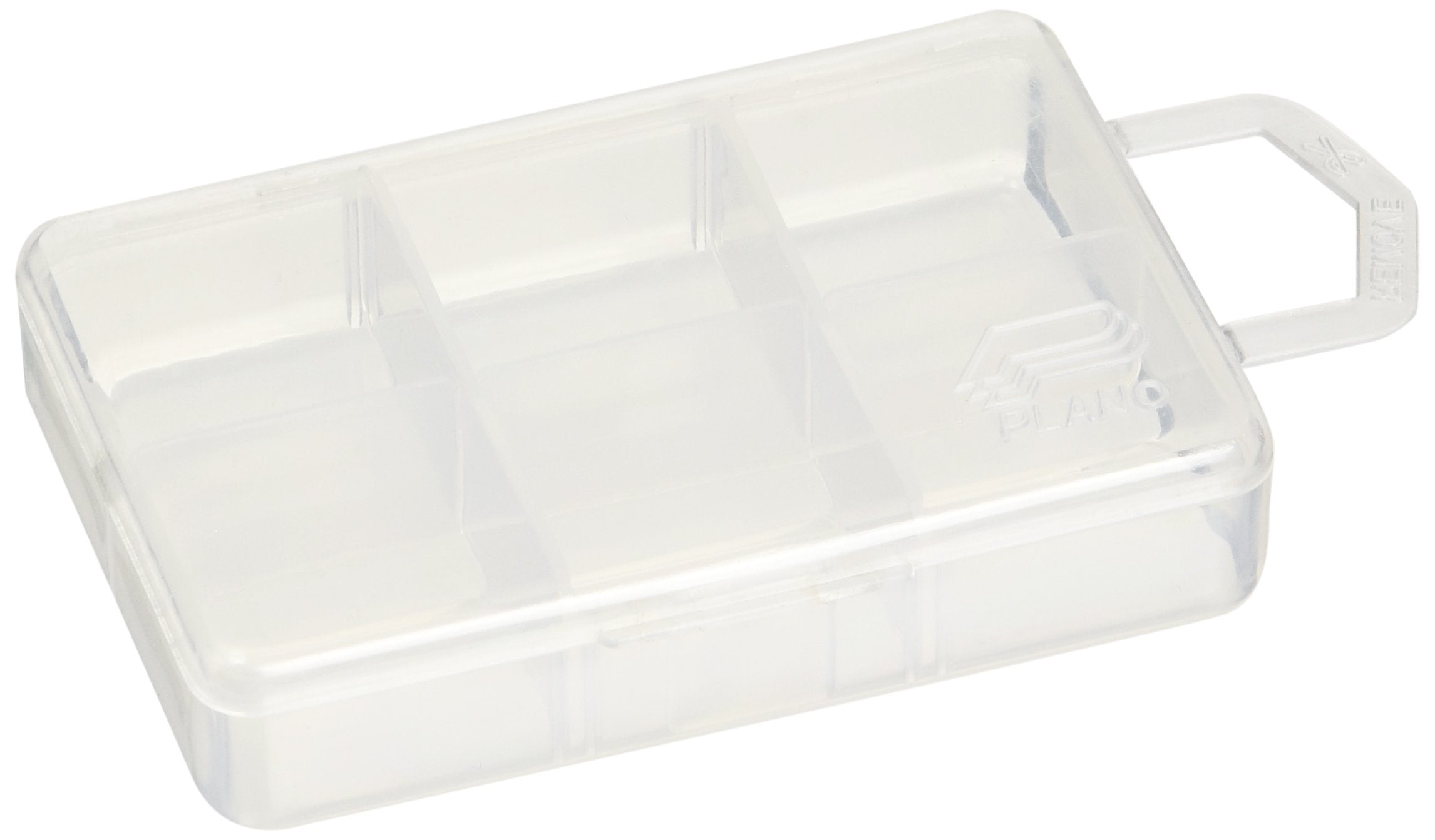 Micro Plano 6 Compartment Tackle Storage Box, Premium Tackle Storage, Clear, One Size (105000)