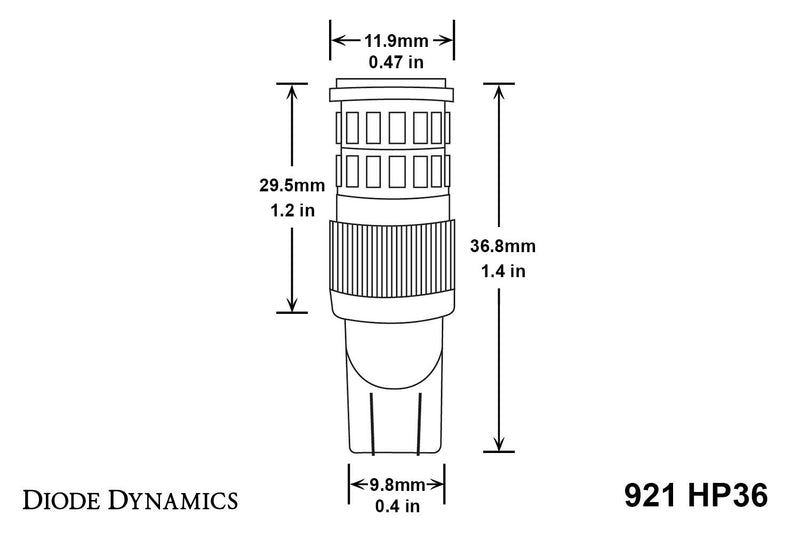 Backup LED Bulbs Diode Dynamics 921 HP36 Cool White