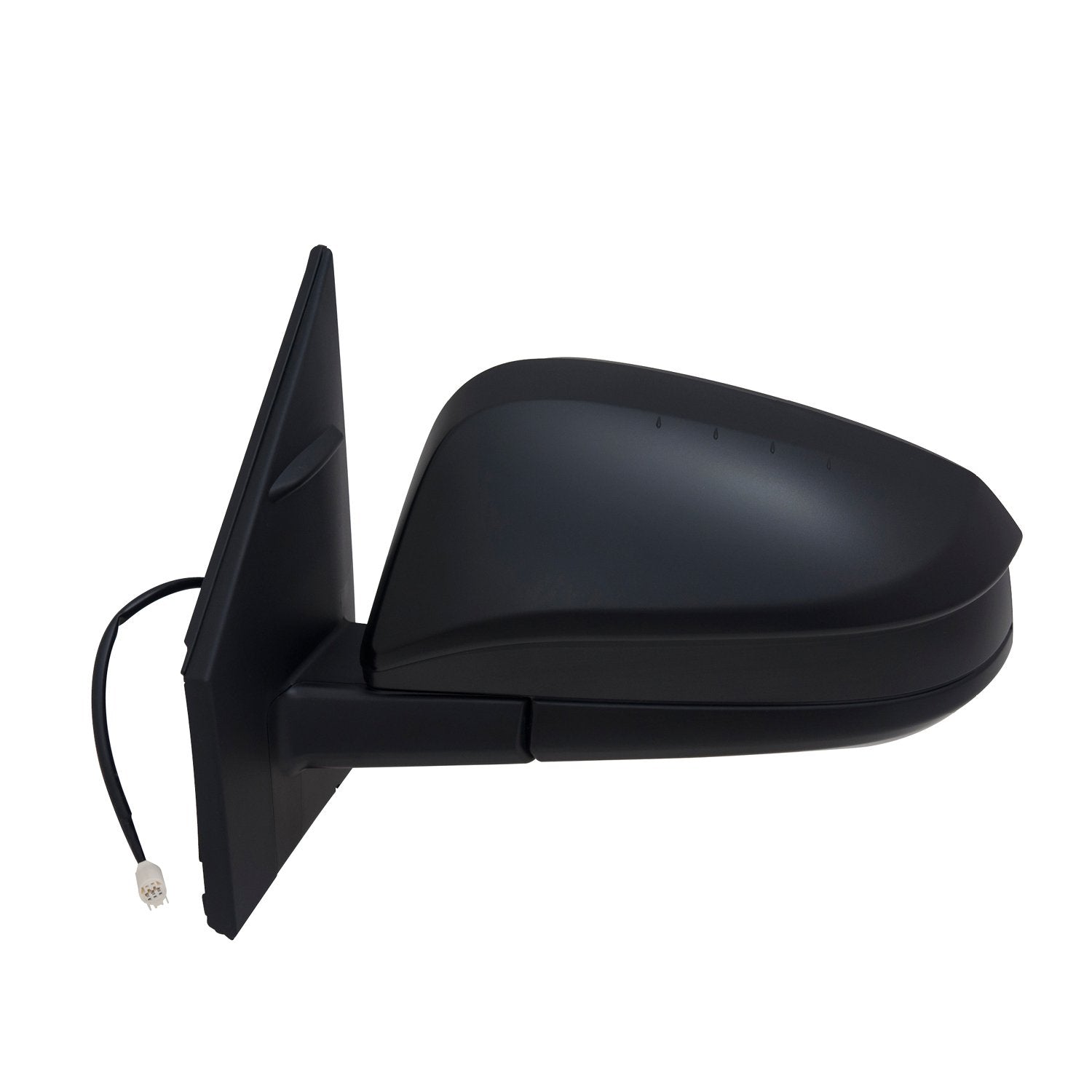 Mirror Driver Side for Toyota RAV4, Textured Black, Foldaway, Power, Driver Side