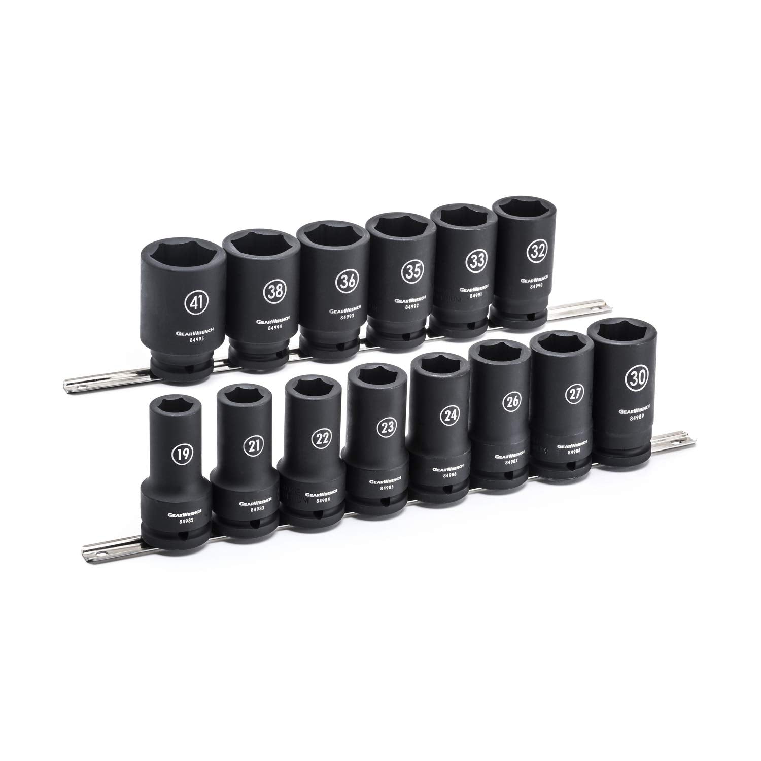 14 Pc. GEARWRENCH 3/4" Drive 6 Point Deep Impact Metric Socket Set - 84972