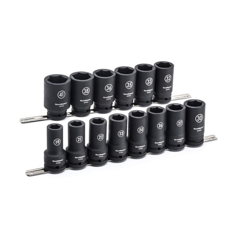 14 Pc. GEARWRENCH 3/4" Drive 6 Point Deep Impact Metric Socket Set - 84972