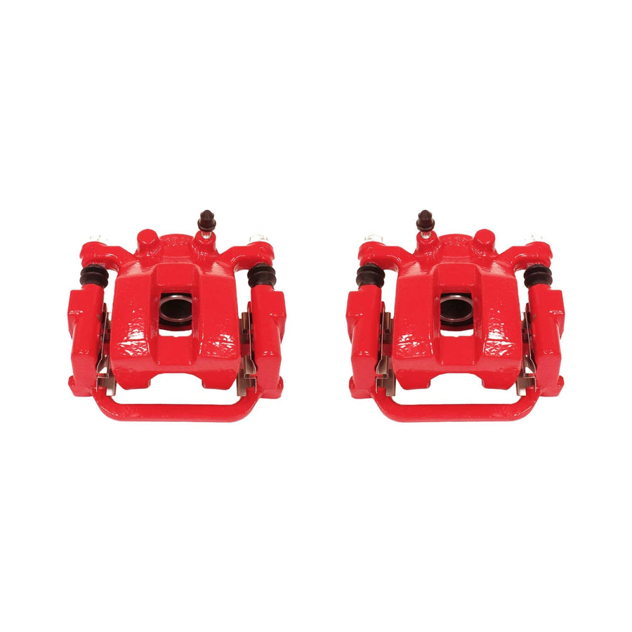 Power Stop Pair of High-Temp Red Powder Coated Calipers Rear For INFINITI FX35 2003-2008, INFINITI FX45 2003-2008 [Model Specific]