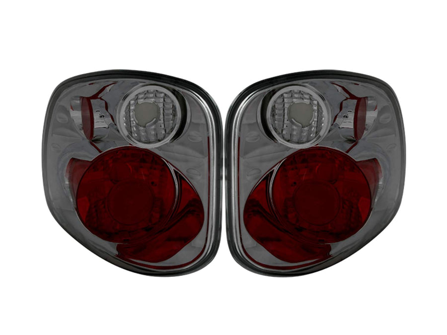3 Bulb AnzoUSA Model G2 Smoke Taillight for Ford F-Series - (Sold in Pairs)