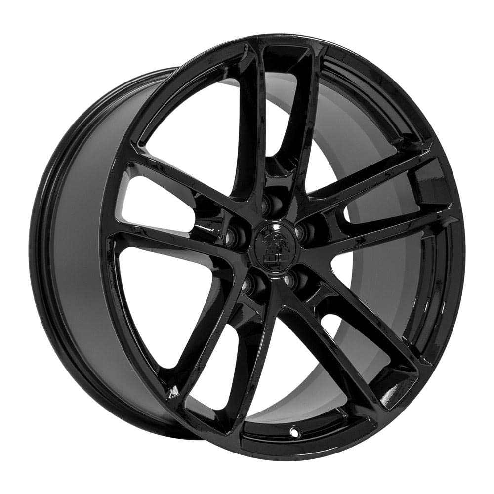 20 Inch OE Wheels DG23 Rim Fits Charger/Challenger SRT Hellcat Style 5x115 20x9 Gloss Black - Hollander 2718 (1)