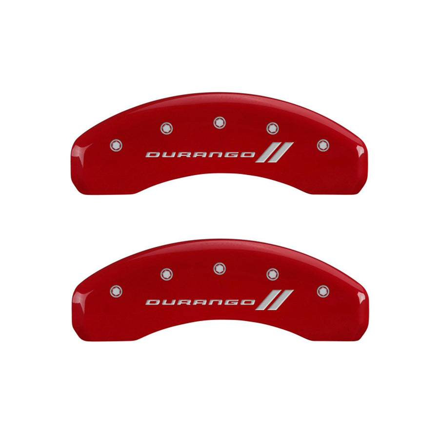 Durango ll MGP Caliper Covers 12043SDGORD Engraved Caliper Cover with Red Powder Coat Finish and Silver Characters, (Set of 4)