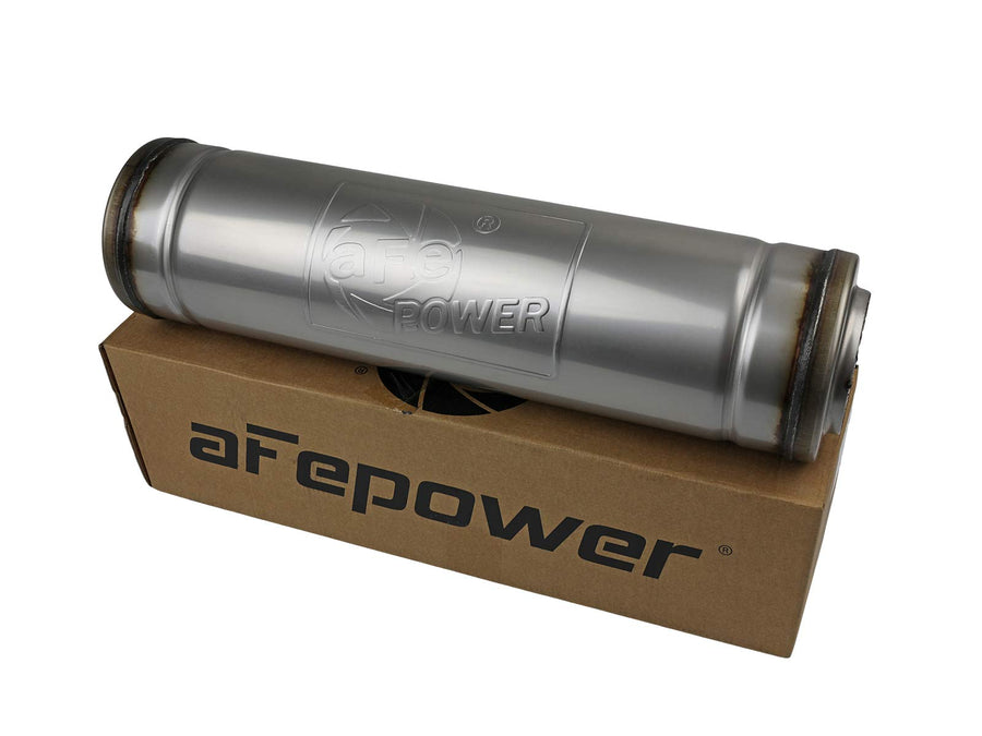 MACH Force-Xp Muffler aFe Power 49M30050, 3" Inlet/Outlet, Center/Center, 5" x 18" Round Body