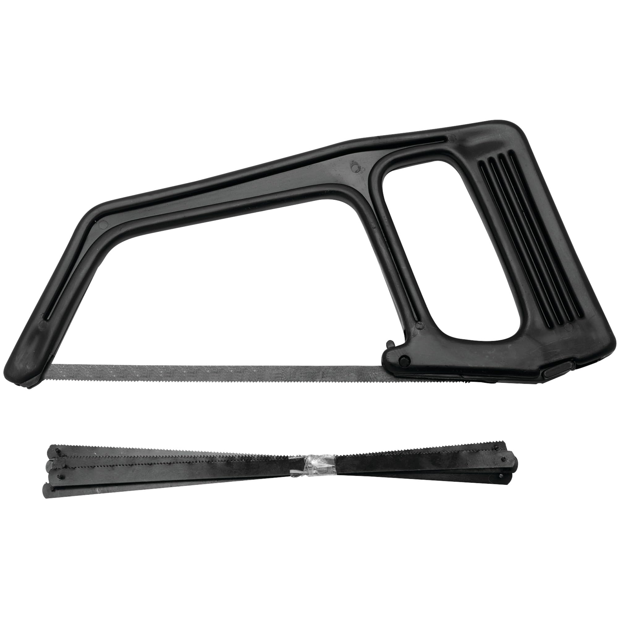 Mini Hacksaw Performance Tool 1112 with Hardened and Tempered High Carbon Steel Blades, Includes 4 Extra Blades