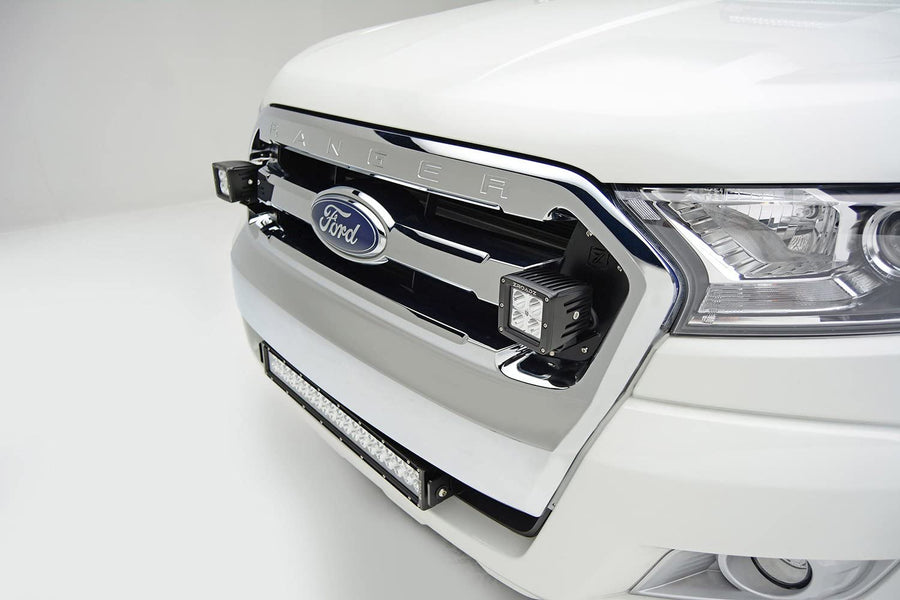 ZROADZ OEM Grille LED Kit 2015-2018 Ford Ranger T6, Incl. (2) 3 Inch LED Pod Lights - PN #Z465761-KIT