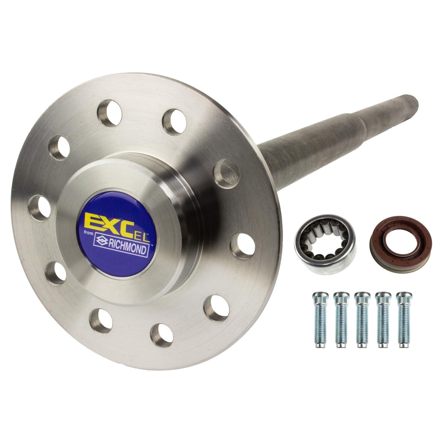 Axle Shaft Assembly EXCel Drive For Ford 9.75" (12 Bolt); 2.99" Bearing OD; 1.705" Bearing Id; 31.75" Overall Length; 5 X 135mm Lug Pattern; 34 Spline; 14mm Studs; Includes Bearing, Seal And Studs