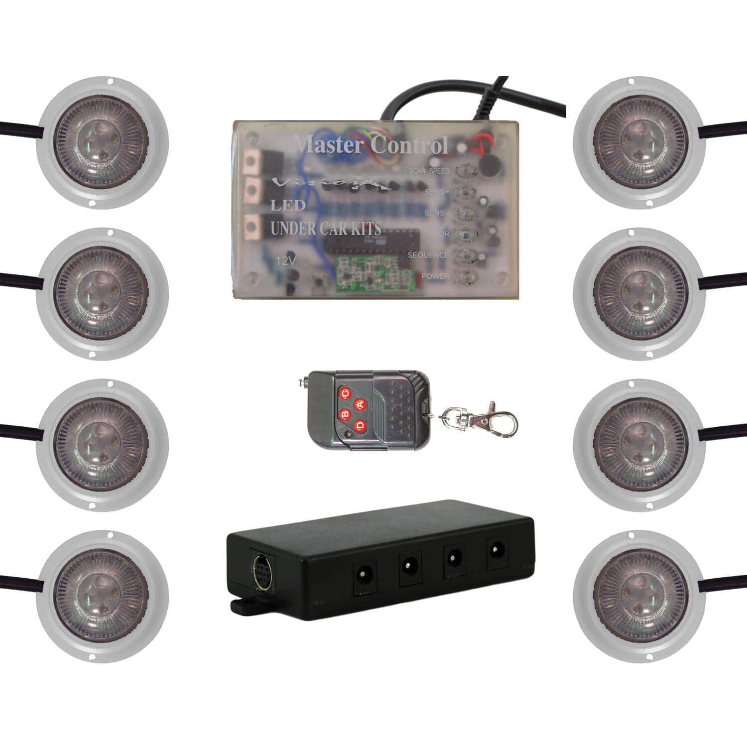 Vision X HIL-STW Lighting Superwhite LED Strobe and Rock Light Kit