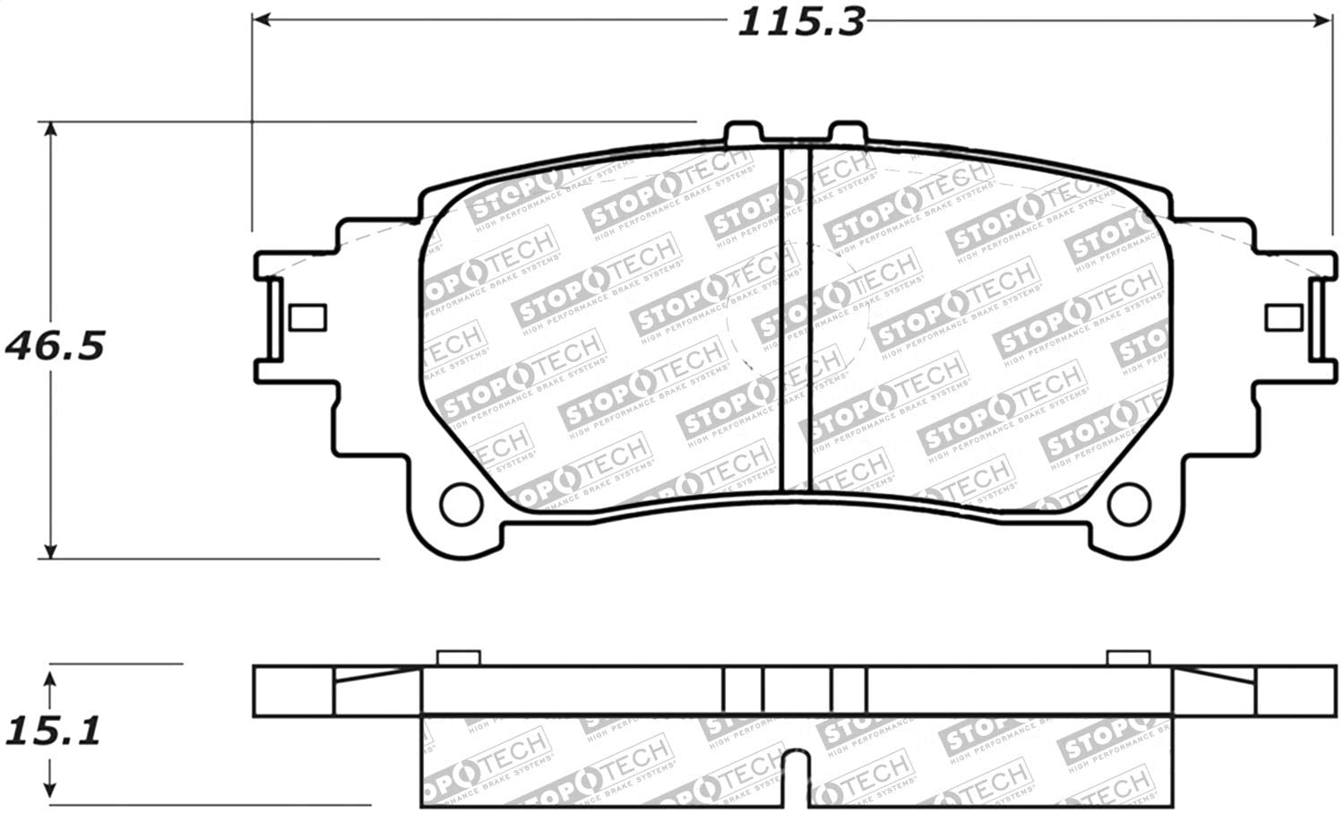 Brake Pads StopTech 305.13910 Street Select with Hardware