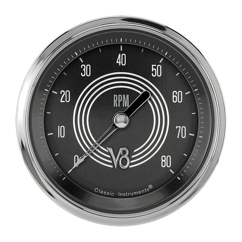 V8 Speedster Classic Instruments V8SR80SHC 3 3/8" Tach 8000RPM