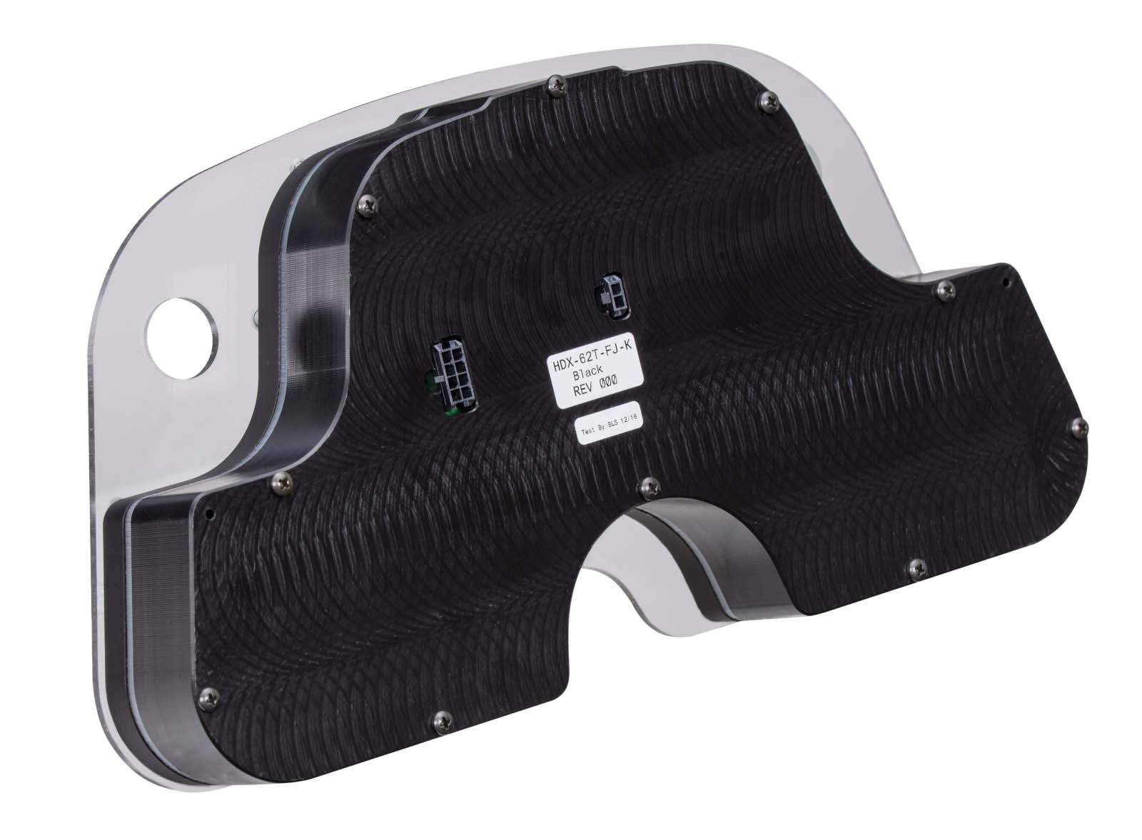 Dakota Digital HDX-62T-FJ-S Dash Gauge System Compatible with 1962-84 Toyota FJ Customizable Silver Alloy