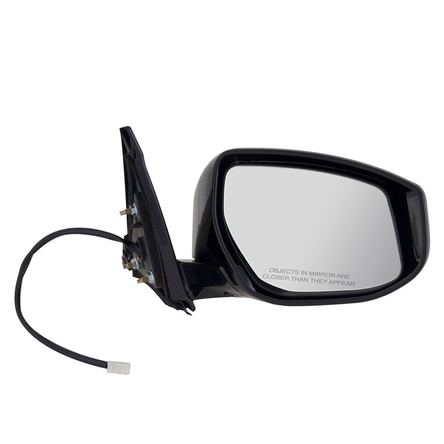 Nissan Maxima S Model Passenger Side Mirror, Black, Textured Cover, Foldaway, Power, Passenger Side