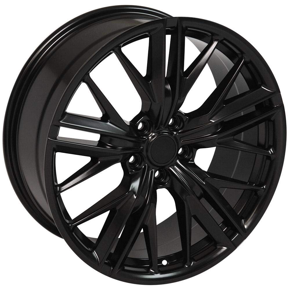 20 Inch OE Wheels CV25 Rim Fits Camaro ZL1 Style 5x120 20x9.5 Satin Black - Hollander 5773 (1)