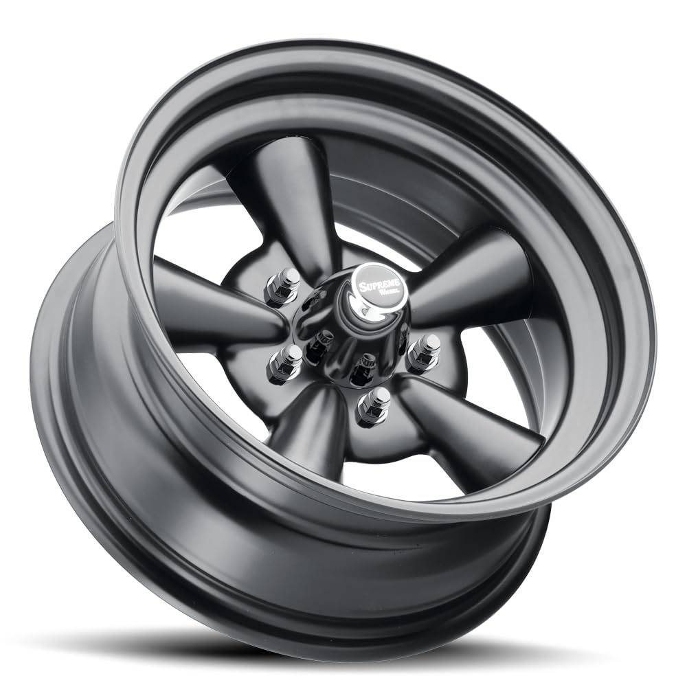 SUPREME MATTE BLACK Allied Wheel Components 14X6 5X4.5/4.75 & 5X5