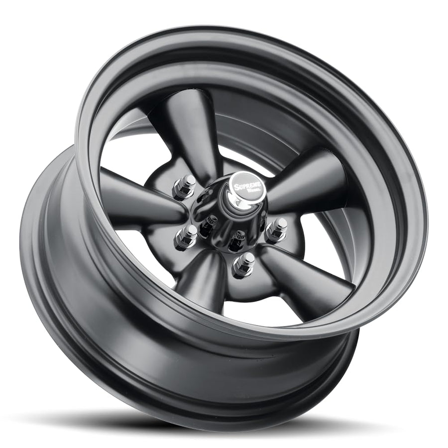 SUPREME MATTE BLACK Allied Wheel Components 14X6 5X4.5/4.75 & 5X5