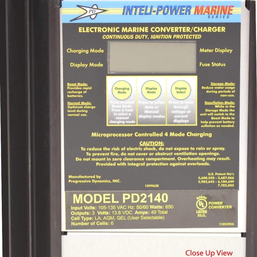 12 Volt Progressive Dynamics PD2140V 40 Amp Marine Converter Charger