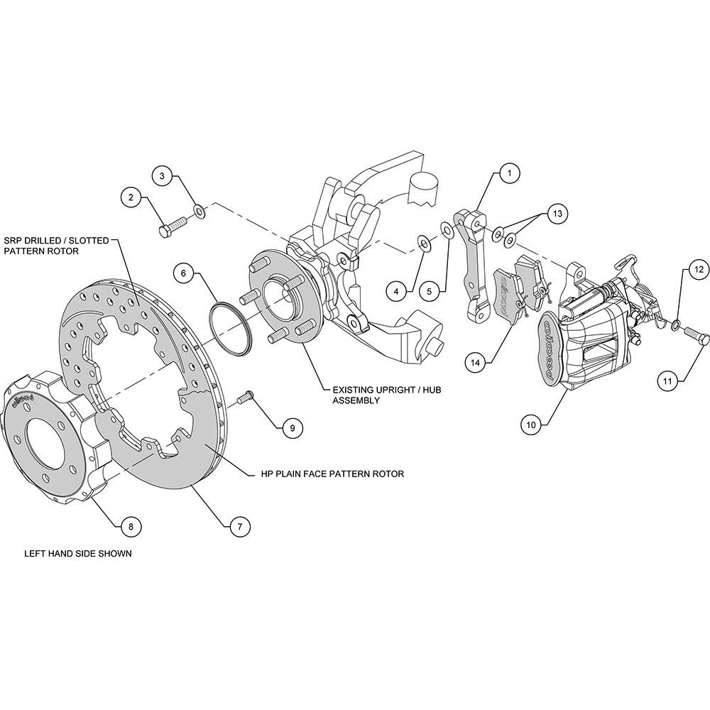 Rear CPB Kit, 12.19", Red