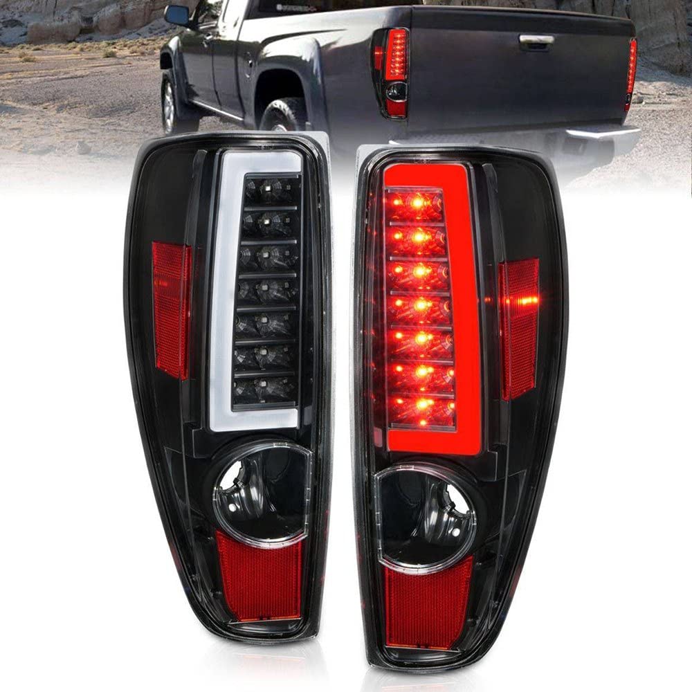 2004-2012 Chevrolet Colorado/GMC Canyon ANZO LED Tail Lights w/Light Bar Black Housing