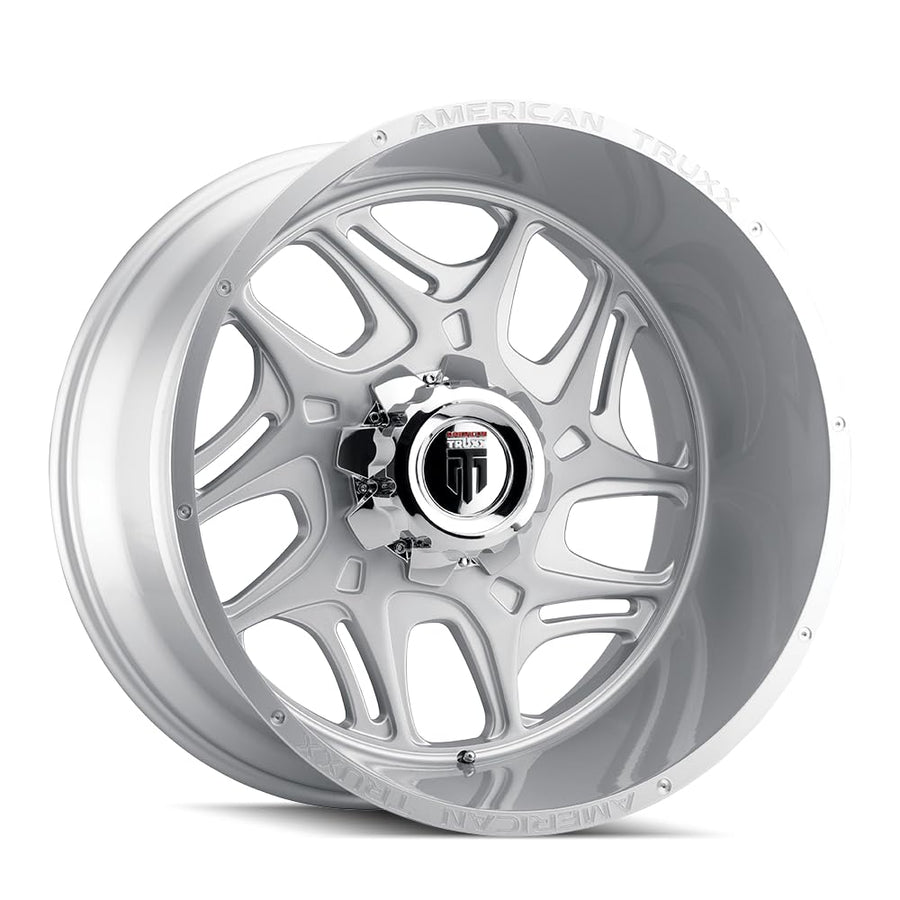 Sweep American Truxx AT1900 Brushed Milled Wheel with Painted (22 x 22. inches /8 x 165 mm, -44 mm Offset)