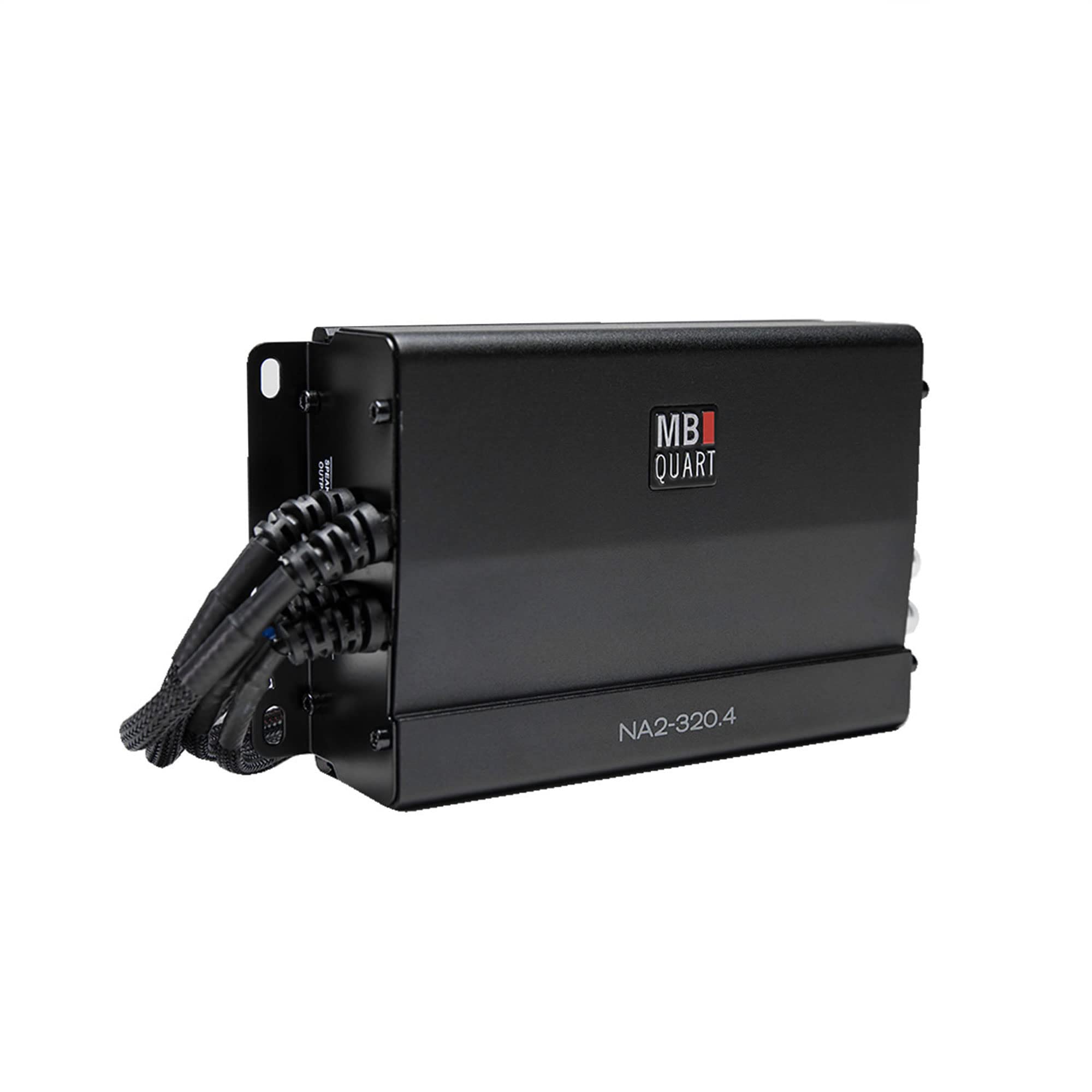 MB Quart NA2-320.4 Four Channel Compact, 320 watt Powersports Amplifier, Black