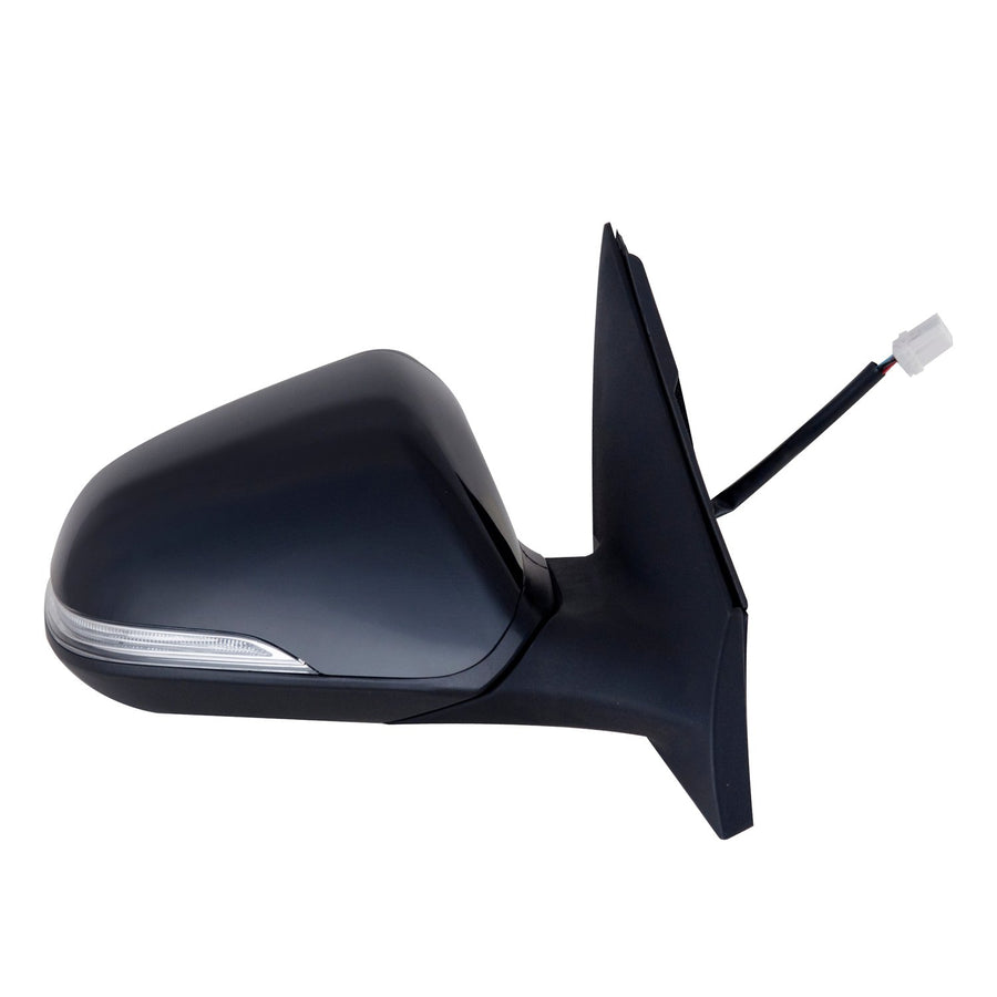 Passenger Side Mirror Fit System 65547Y for Hyundai Sonata, Eco, Textured Black w/PTM Cover, w/Turn Signal, Foldaway, w/o spot Mirror, w/o Memory, Heated Power