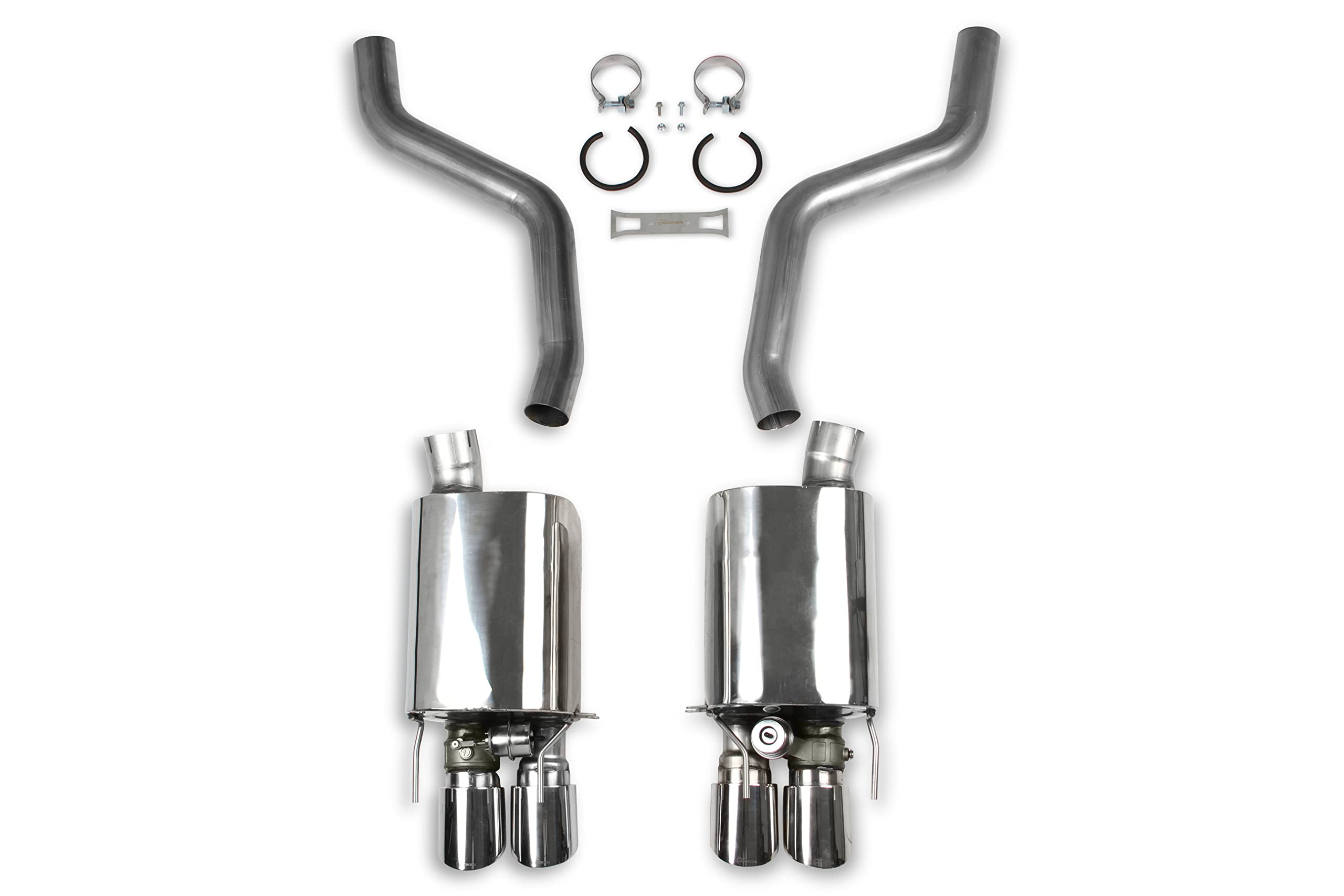 Hooker 70401329-RHKR Blackheart Axle-Back Exhaust with Dual Mode NPP Mufflers