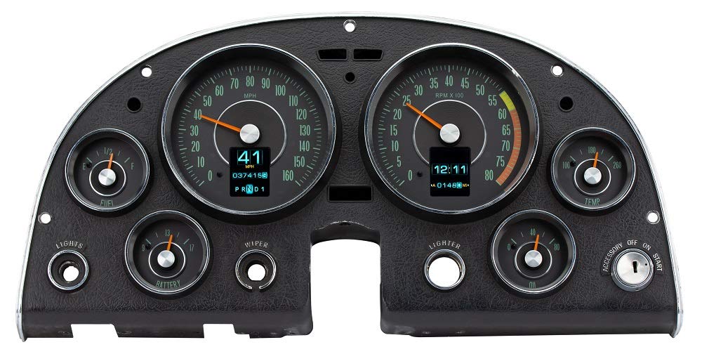 Dakota Digital Retrotech RTX-64C-VET-X Gauge Instrument System Compatible with 1964 Chevy Corvette