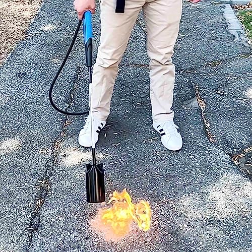 Flame King Heavy Duty Propane Torch Kit Weed Burner, 500,000 BTU with Flint Striker, with 10-ft Hose Regulator Assembly