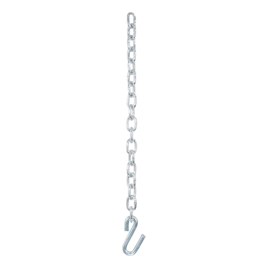 27-Inch CURT Trailer Safety Chain with 17/32-In S-Hook, 7,000 lbs Break Strength