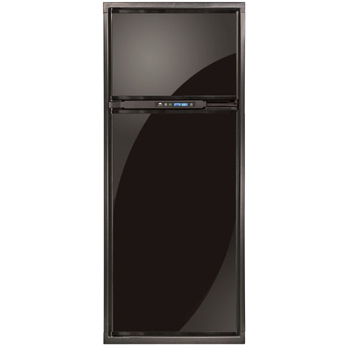Norcold N7X.3FR Polar N7X Series 3-Way AC/DC/LP Refrigerator with Fan - 7 cu. ft, Black, RH Door