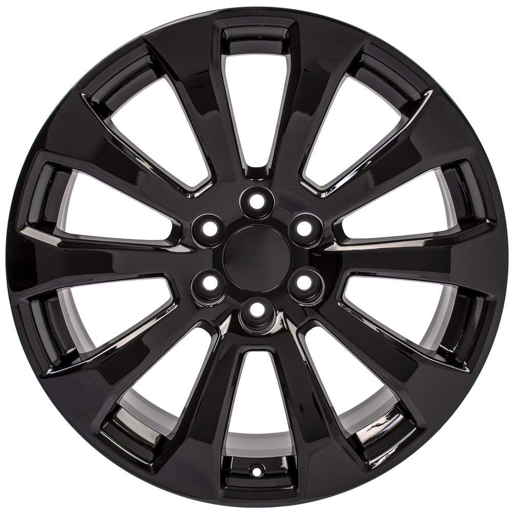 22 Inch OE Wheels CV95 Rim Fits Suburban 1500 High Country Style 6x139.7 22x9 Gloss Black - Hollander 5922 (1)