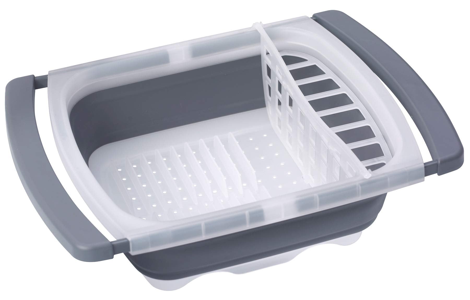 White Plastic Kitchen Dish Drainer PROGRESS INT CDD-20GY