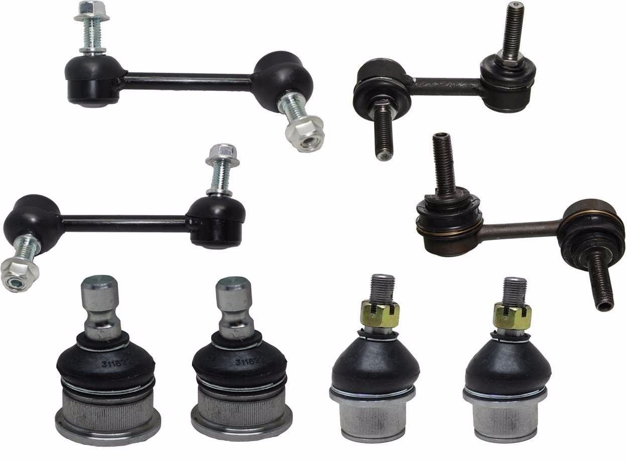 14 Pieces Kit PartsW Control Arms Ball Joints Tie Rod Ends Sway Bar End Links, Outer Tie Rod Fit Vehicles W/16 mm Threads Only Fits Chevrolet Trailblazer