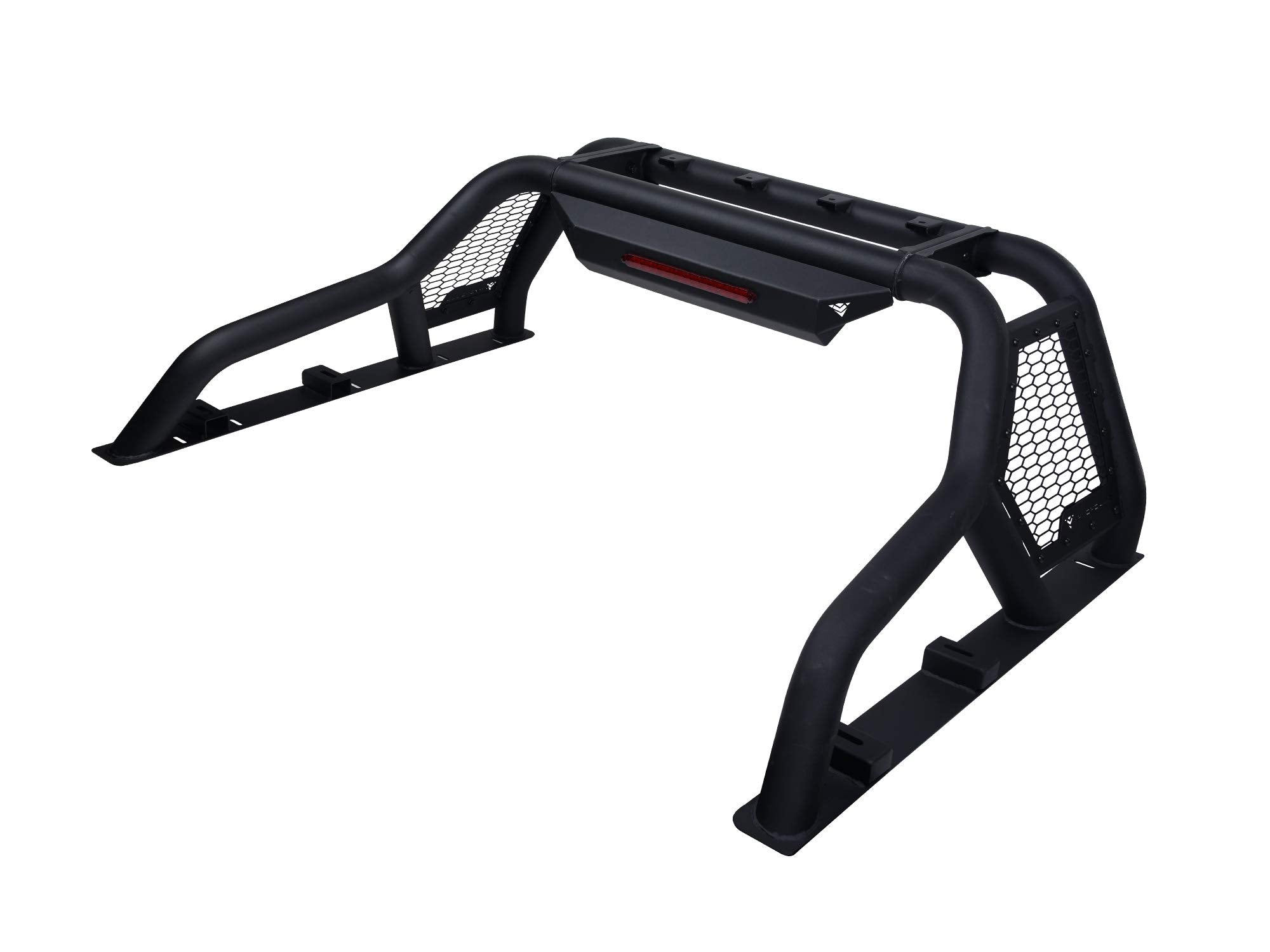 CR1 Chase Rack Armordillo USA with 3rd Brake Light for Full Size Trucks (Excl. Dodge Ram), Black