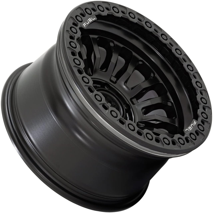 FUEL OFF-ROAD FC857 18X9 RINCON 8X180 5.04 1mm MATTE BLACK WITH GLOSS BLACK LIP - FC857MB18908801